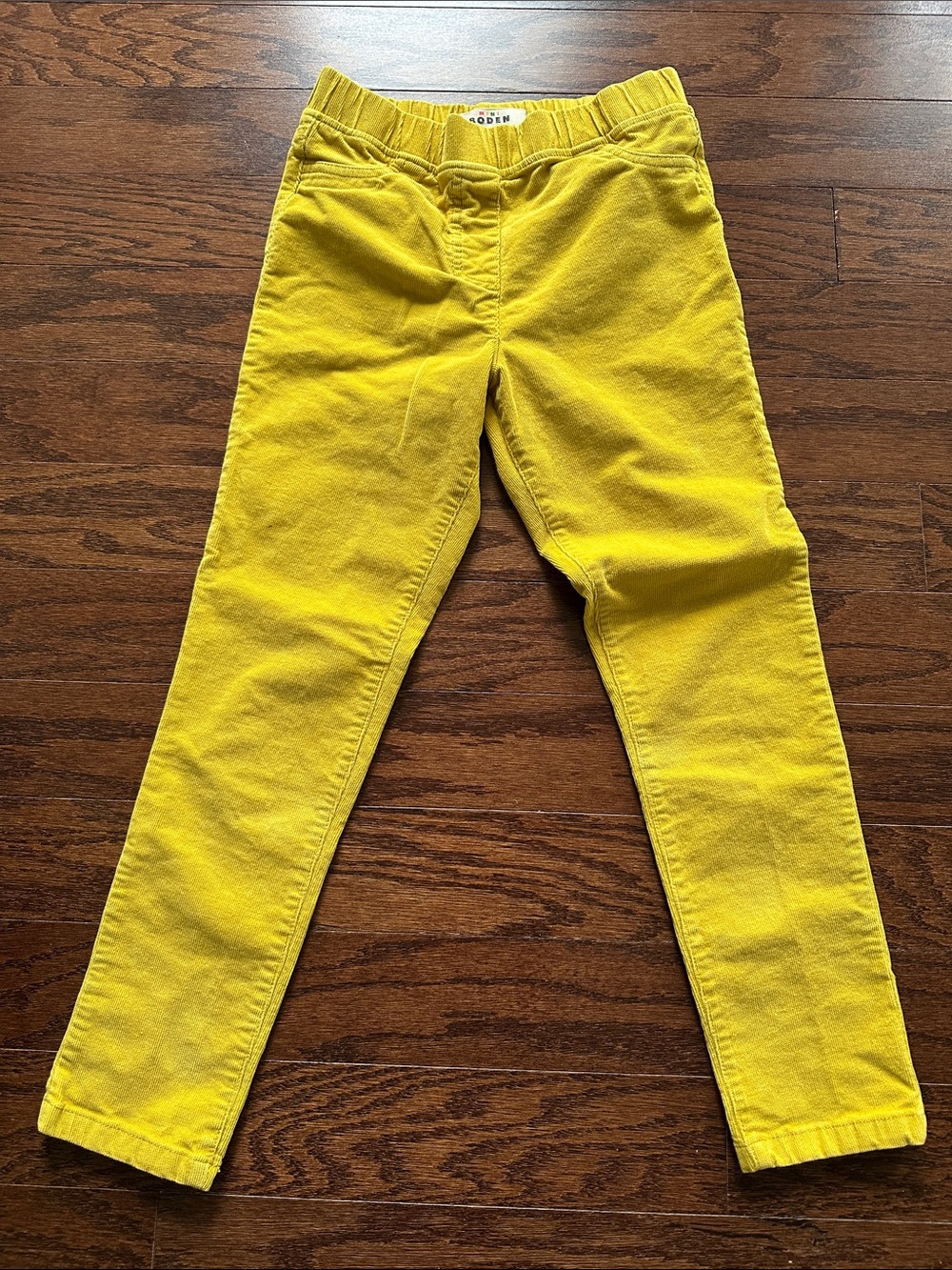 Mini Boden Girls Mustard Yellow Cord Leggings